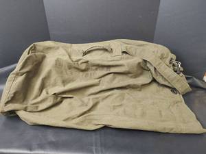 lot 642 image: Vintage U.S. Army Military Canvas Duffle Bag