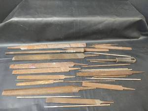 lot 696 image: Assorted Wood File, Rasp and Chisel Tools