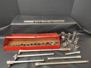 lot 744 image: Socket Set with Extensions and Accessories