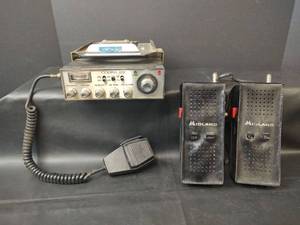 lot 766 image: Vintage Cobra CB Radio Transceiver with Midland 13-431 Handheld Transceivers