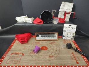lot 779 image: Norpro Apple Machine Operating Instructions & Recipe Guide Converter with Accessories