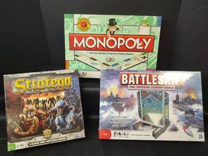 lot 796 image: Board Games,  Monopoly, Stratego and Battleship