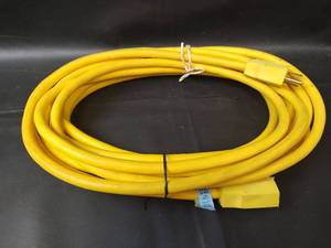 lot 834 image: Yellow Extension Power Cord Cable