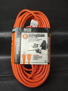 lot 835 image: Master Electrician 50 Foot Light Duty Extension Cord