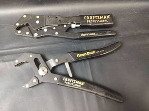 lot 839 image: Craftsman Professional AutoLock RoboGrip Locking Plier Set