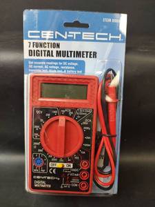 lot 851 image: NEW ITEM Cen-Tech 7 Function Digital Multimeter