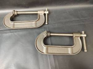 lot 857 image: NEW Jorgensen 104 C-Clamp Pair, 4 Inch