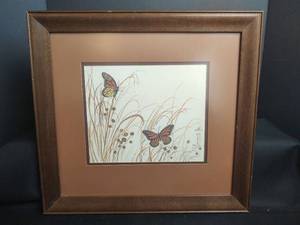 lot 18 image: E. Groves, Kansas Watercolor Artist, Titled - A Flutter, Signed, 18 x 16.5