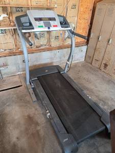 lot 21 image: NordicTrack Space Saver Treadmill (powers on)