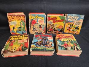 lot 268 image: Lot of 6 Big Little Books Popeye, Red Ryder,  Bugs Bunny,  Mickey Mouse,  Annie Our Gang