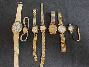 lot 282 image: 7 Womens Wristwatches. Titano, Guess, Lorus, Seiko