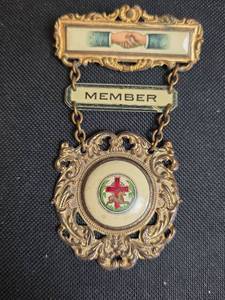 lot 283 image: Whitehead & Hoag Co. Member Medal with Red Cross