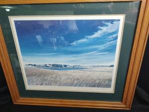 lot 353 image: Louis Copt, Ripening Wheat Lithograph, Signed, 27 x 24