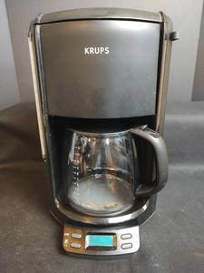 lot 383 image: KRUPS, 12 Cup Programmable Coffee Maker with Assecories