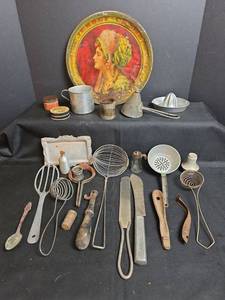 lot 397 image: Vintage Kitchen Utensil and More