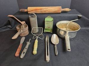 lot 399 image: Vintage Kitchen Utensils