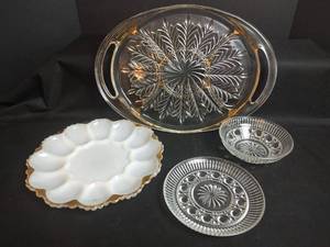 lot 409 image: Vintage Egg Plate, Platter and Bowl with Plate