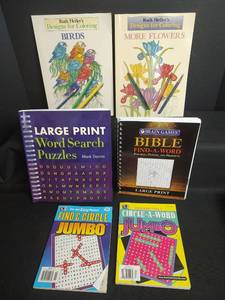 lot 414 image: Assorted Word Search and Adult Coloring Books