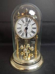 lot 425 image: Elgin American Anniversary Clock with Glass Dome