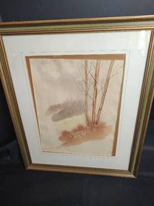 lot 484 image: Ken Preheim, Framed Landscape Painting, 20.5 x 25