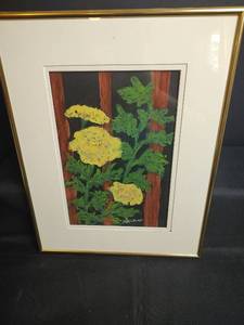 lot 492 image: Framed Painting, Signed, 14 x 18.5