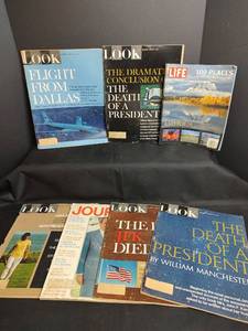 lot 537 image: Vintage Magazines and Periodicals Lot LOOK, LIFE, Journal 1960s Kennedy Assassination