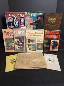 lot 546 image: Art Instruction Books - Noritake, Framing, Drawing, and Oil Painting