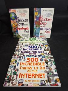 lot 548 image: Chicken Soup for the Preteen Soul, Pet Lovers Soul, 300 Incredible Things to do on the Internet