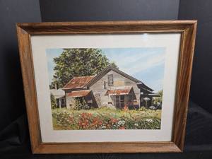 lot 560 image: Rustic Country Store Framed Print