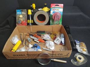 lot 599 image: Maglite and Assorted Supplies