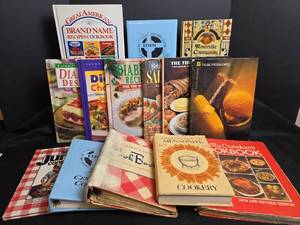 lot 641 image: Vintage Cookbooks