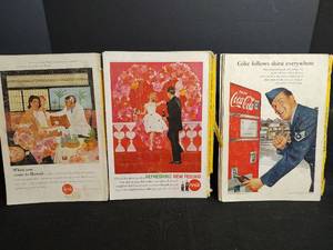 lot 684 image: Vintage Coca-Cola National Geographic Magazine Cover Advertisements