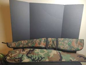 lot 707 image: Camouflage Rifle Covers, One Zippered and One Slide In