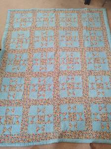 lot 729 image: Homemade Patchwork Quilt, 68x82