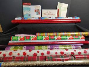 lot 765 image: Assorted Wrapping Paper and Cards