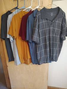 lot 890 image: Mens Polo Shirts, L and XL