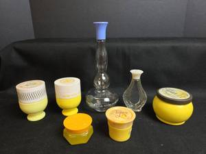 lot 920 image: Vintage Cosmetic Bottles and Containers
