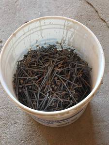 lot 1249 image: Bulk Lot Nails, 3.5 Inch, 50lbs