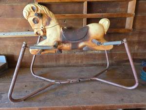 lot 1271 image: Wonder Horse Rocking Horse Toy with Spring Base