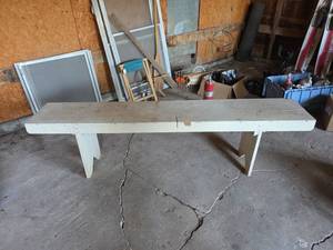 lot 1281 image: 6ft Long Wooden Bench