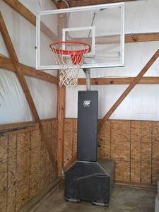 lot 1500 image: Bison Adjustable Basketball Hoop System (VERY HEAVY - BRING HELP)