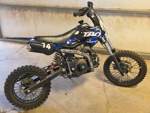 lot 1502 image: TAO Mini Pit Bike 110cc Engine (Has Compression)