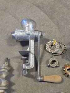 lot 1539 image: Keystone 10 and Universal 1 Meat Grinders with Accessories