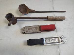 lot 1579 image: Fishing Sinker Molds and Lead Ladles