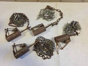 lot 1582 image: 4ct  Dog Proof Racoon Traps