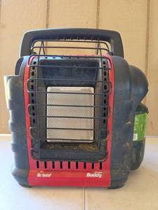 lot 1608 image: Mr. Heater Buddy MH9BX Portable Propane Heater 9000 BTU (no knob)