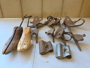 lot 1610 image: Vintage Ice Skates, Bergman Skate Sharpeners, and Shoe Stretchers