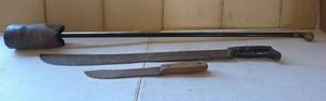 lot 1638 image: Propane Weed Burner, Machete, and Knife
