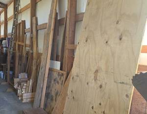 lot 1649 image: Large Lot Assorted Wood - Boards, Lumber, Planks, and  Sheets