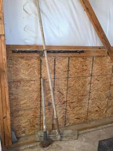 lot 1655 image: Sledge Hammer and Long Handled Trowel